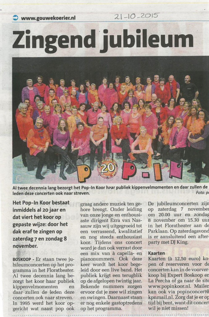 Artikel en foto GK 21-10-2015